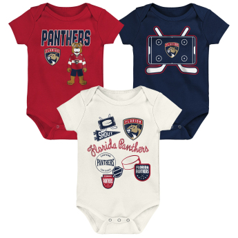 Florida Panthers detské body Littlest Player 3Pk Creeper Se