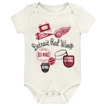 Detroit Red Wings detské body Littlest Player 3Pk Creeper Se
