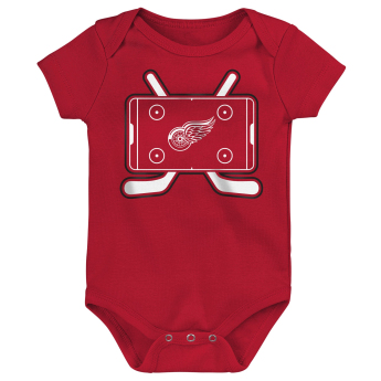 Detroit Red Wings detské body Littlest Player 3Pk Creeper Se