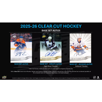 NHL boxy hokejové karty NHL 2025-26 Upper Deck Clear Cut Hockey Hobby Box