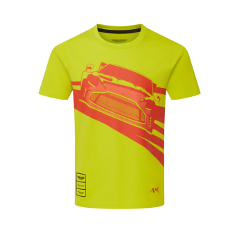 Aston Martin detské tričko AMR Graphic yellow 2026