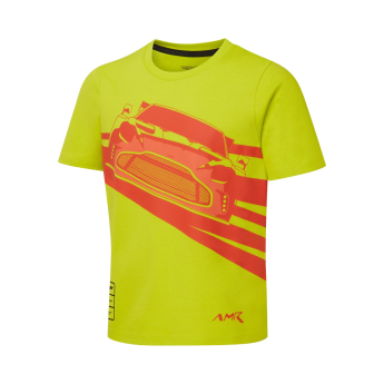 Aston Martin detské tričko AMR Graphic yellow 2026