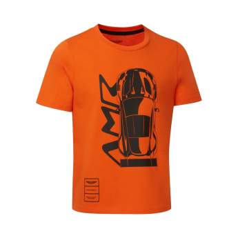 Aston Martin detské tričko AMR Graphic orange 2026