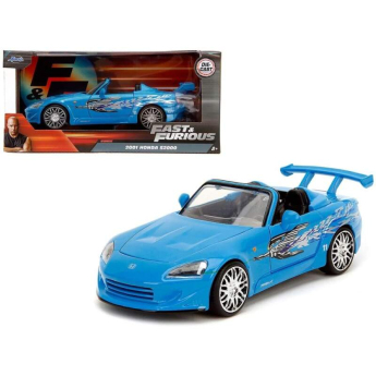 Modely áut a motoriek model 1/24 Fast & Furious Honda S2000 blue