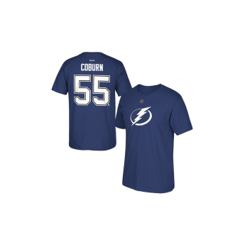 Tampa Bay Lightning pánske tričko NHL Braydon Coburn #55 Name & Number