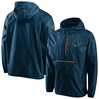 San Jose Sharks pánska bunda s kapucňou Iconic Back To Basics Lightweight