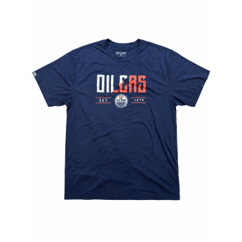 Pánské tričko Edmonton Oilers NHL Levelwear Splitter Tee
