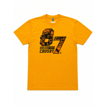 Pittsburgh Penguins pánske tričko NHL Sidney Crosby #87 Yellow Animation
