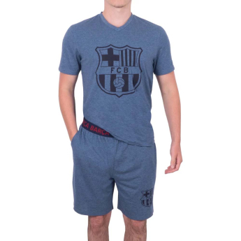 FC Barcelona pánske pyžamo Short Blue Marl