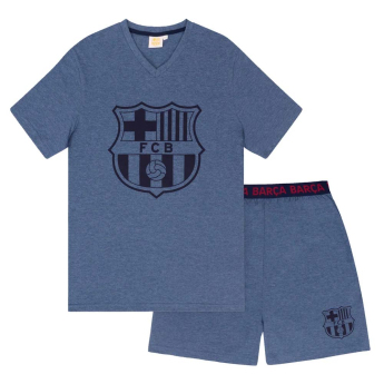 FC Barcelona pánske pyžamo Short Blue Marl