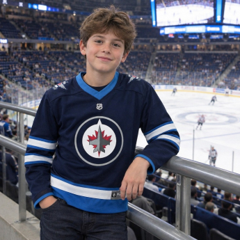 Winnipeg Jets detský hokejový dres blue Replica Home Jersey