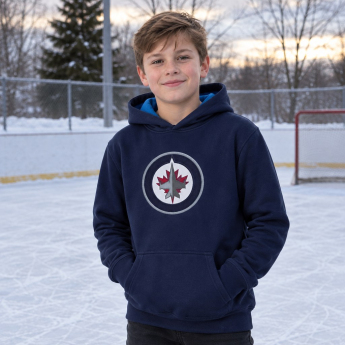 Winnipeg Jets detská mikina s kapucňou Prime Po Flc Hood -Home
