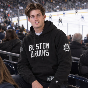 Boston Bruins pánska mikina s kapucňou Hat-Trick Hoodie