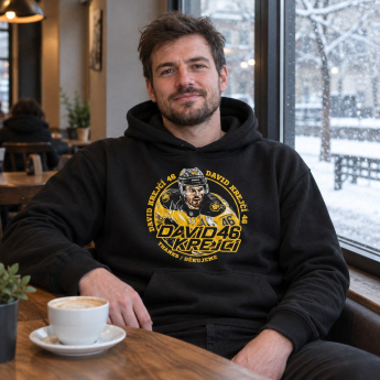 Boston Bruins pánska mikina s kapucňou David Krejčí #46 Exclusive Collection