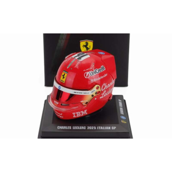 Modely áut a motoriek Model prilby 1:5 Charles Leclerc - SF Monza 2025