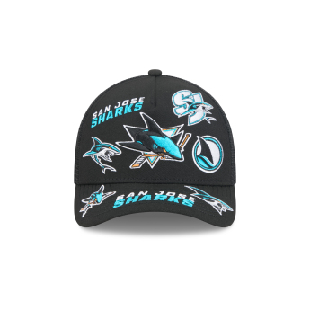 San Jose Sharks čiapka baseballová šiltovka NHL 9FORTY M-Crown A-Frame Trucker All Over