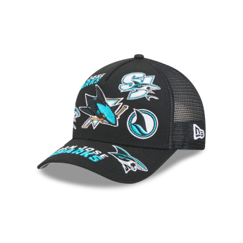 San Jose Sharks čiapka baseballová šiltovka NHL 9FORTY M-Crown A-Frame Trucker All Over