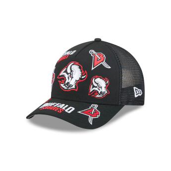 Buffalo Sabres čiapka baseballová šiltovka NHL 9FORTY M-Crown A-Frame Trucker All Over black