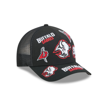 Buffalo Sabres čiapka baseballová šiltovka NHL 9FORTY M-Crown A-Frame Trucker All Over black