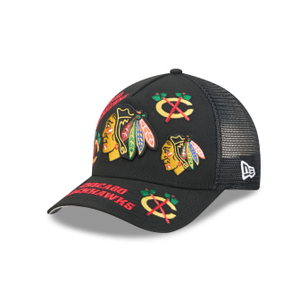 Chicago Blackhawks čiapka baseballová šiltovka NHL 9FORTY M-Crown A-Frame Trucker All Over