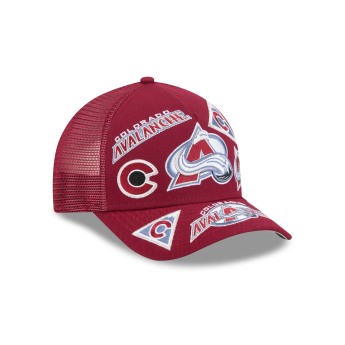 Colorado Avalanche čiapka baseballová šiltovka NHL 9FORTY M-Crown A-Frame Trucker All Over burgundy