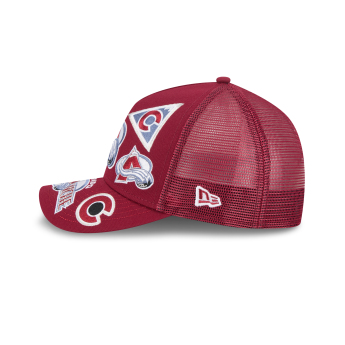 Colorado Avalanche čiapka baseballová šiltovka NHL 9FORTY M-Crown A-Frame Trucker All Over burgundy