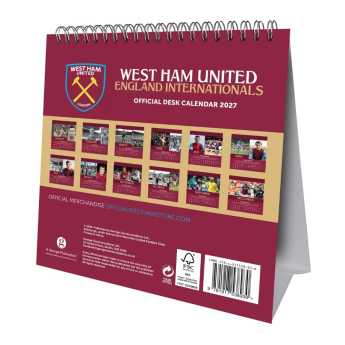 West Ham United stolový kalendár 2027