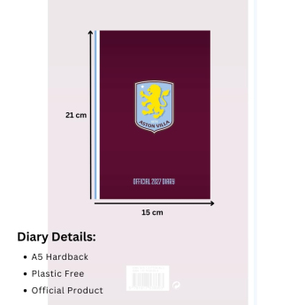 Aston Villa diár A5 - 2027