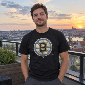 Boston Bruins pánske tričko Majestic Ice Pond Slice black