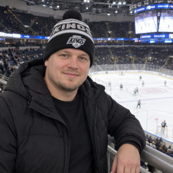 Los Angeles Kings zimná čiapka NHL Pom Wordmark