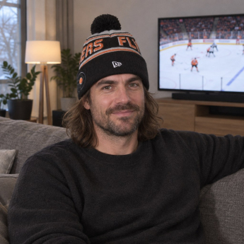 Philadelphia Flyers zimná čiapka NHL Pom Wordmark