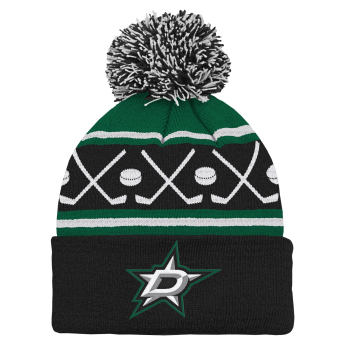 Dallas Stars detská zimná čiapka Face-Off Cuff Pom