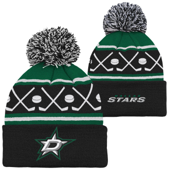 Dallas Stars detská zimná čiapka Face-Off Cuff Pom