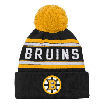 Boston Bruins detská zimná čiapka Jacquard Cuffed Knit With Pom
