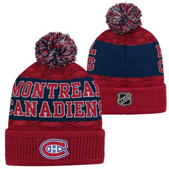 Montreal Canadiens detská zimná čiapka Puck Pattern Cuffed Pom