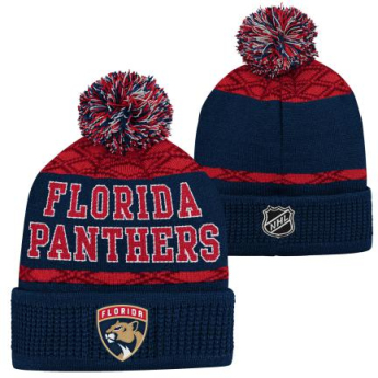 Florida Panthers detská zimná čiapka Puck Pattern Cuffed Pom