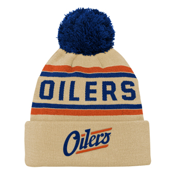 Edmonton Oilers detská zimná čiapka NHL 3Rd Jersey Jacquard Cuff Pom