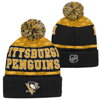 Pittsburgh Penguins detská zimná čiapka Puck Pattern Cuffed Pom