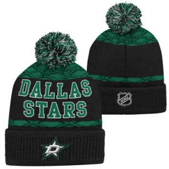 Dallas Stars detská zimná čiapka Puck Pattern Cuffed Pom