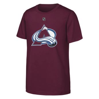 Colorado Avalanche detské tričko NHL Flat Name & Number Short Sleeve Cotton