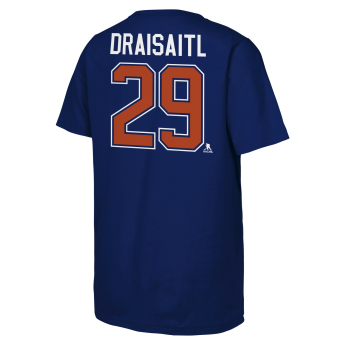 Edmonton Oilers detské tričko NHL Flat Name & Number Short Sleeve Cotton
