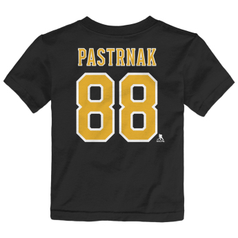 Boston Bruins detské tričko David Pastrnak #88 NHL Flat Name & Number Short