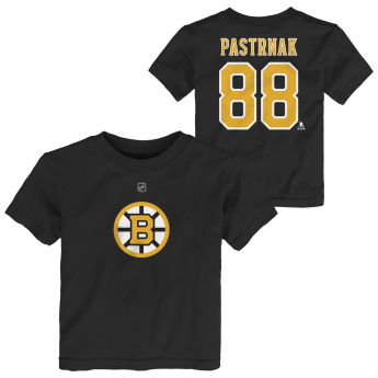 Boston Bruins detské tričko David Pastrnak #88 NHL Flat Name & Number Short