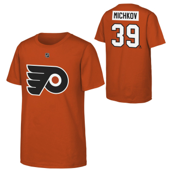 Philadelphia Flyers detské tričko NHL Flat Name & Number Short Sleeve Cotton
