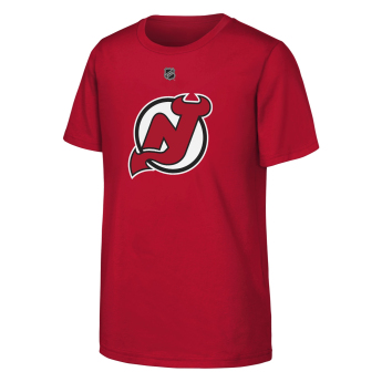 New Jersey Devils detské tričko NHL Flat Name & Number Short Sleeve Cotton
