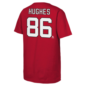 New Jersey Devils detské tričko NHL Flat Name & Number Short Sleeve Cotton