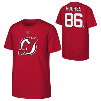 New Jersey Devils detské tričko NHL Flat Name & Number Short Sleeve Cotton