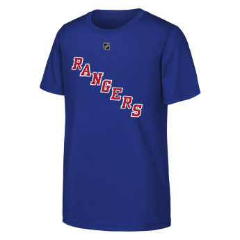 New York Rangers detské tričko NHL Flat Name & Number Short Sleeve Cotton