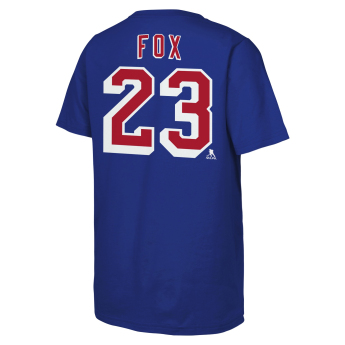 New York Rangers detské tričko NHL Flat Name & Number Short Sleeve Cotton