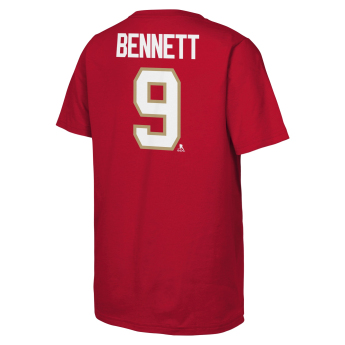 Florida Panthers detské tričko Sam Bennett #9 NHL Flat Name & Number Short Sleeve Cotton